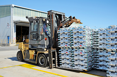 Aluminum Ingot at Boyne Smelter (Australia)