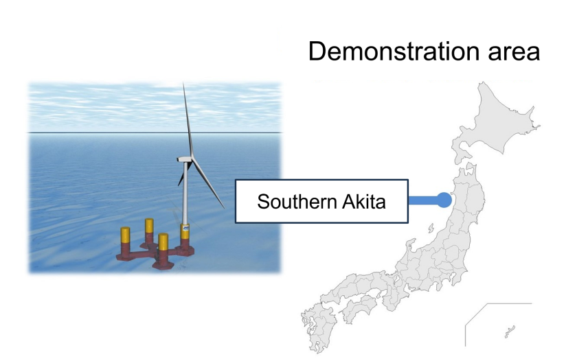 Image of the Project (floater image source: Japan Marine United Corporation)