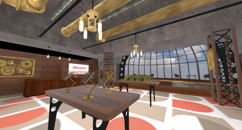 docomo shop in the metaverse space